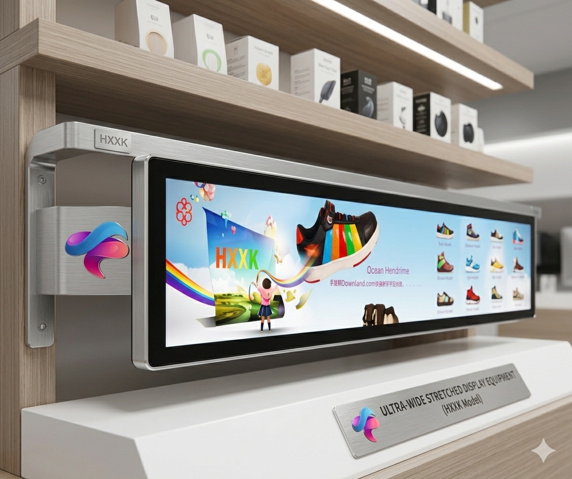 Ultra-Wide Stretched Bar LCD Display – Digital Shelf Edge Signage
