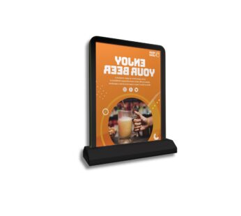 Tabletop Signage 14″ – Compact LCD Advertising Screen (Android/WiFi)