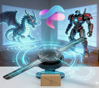 Holographic 3D LED Fan (Single Unit) – Spinning Floating Video Display (WiFi/App Control)